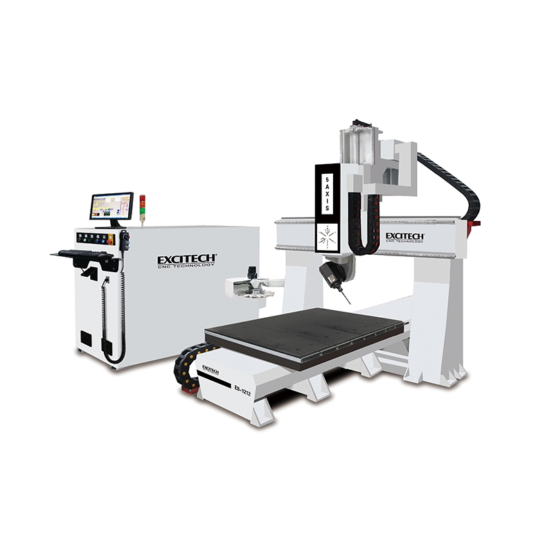3D 5 Axis CNC काठ ​​मिलिङ मेसिन 5 Axis Working Center